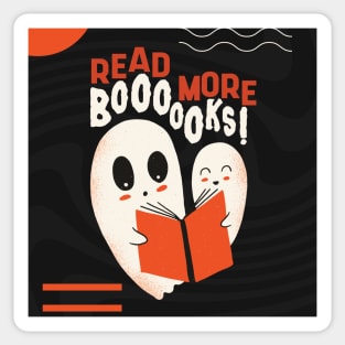 Read More Booooks! // Funny Halloween Reading Ghosts Sticker